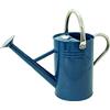 Kent & Stowe Annaffiatoio vintage da 4,5 litri in blu - Caraffa in acciaio zincato per l'irrigazione quotidiana - Caraffa in classico stile inglese con 2 manici