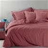 Caleffi Copripiumino Piazza e Mezza Jeans Bordeaux in Cotone - 1001796