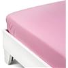 Caleffi 1003415 Cotone Joy Inferiore Lenzuolo per Matrimoniale Letto, Rosa