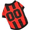 Xmiral Pet Dog Football Vest per Cani Costume Sports Pet Clothes Rosso M
