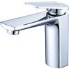 Krobec Rubinetto per Bagno,Rubinetto per Lavabo,Rubinetto Bagno Lavabo, Miscelatore Monocomando per Lavabo, ottone, Attacco UE 3/8″,valvola in ceramica di alta qualità(Cromo).