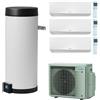 Daikin SISTEMA MULTI+ DAIKIN 5.2 KW GAS R-32 MONOFASE INVERTER CON PERFERA WALL 7000+7000+7000 + SERBATOIO ACS 120 LITRI