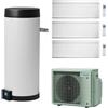 Daikin SISTEMA MULTI+ DAIKIN 5.2 KW GAS R-32 MONOFASE INVERTER CON STYLISH 7000+7000+7000 + SERBATOIO ACS 120 LITRI