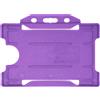 evohold Portabadge viola orizzontale singola faccia in antibatterico biomaster in plastica riciclata, 100pz
