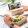 Set lunch box con coperchio in bamboo Graftan personalizzate o neutre