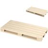 H&H Home - Tagliere in Legno a Forma di Mini Pallet, 20x40 cm, Robusto ed Originale