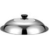 yestter Coperchio Rotondo in Acciaio Inox con Visibile Vetro , Coperchio 30 32 34 36 cm per di Ricambio Universale per Padella Wok, pentola a Cupola Wok Coperchio