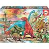 Educa - Puzzle da 100 pezzi per bambini | Dinosauros. Misura: 40 x 28 cm. Consigliato a partire dagli 5 anni (13179)