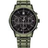 Tommy Hilfiger Orologio Analogico Multifunzione al Quarzo da Uomo con Cinturino in Acciaio Inossidabile Verde - 1791634