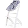 CHILDHOME, marsupio compatibile con il seggiolone Childhome Evosit, dalla nascita, fino a 6 mesi, diverse posizioni reclinabili, imbracatura a 5 punti, Jersey 100% cotone Oekotex, bianco
