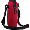 lahomia Borsa Portaborraccia in Neoprene da 750 Ml con Tracolla Regolabile, Isolata - Rosso, 19x7 cm