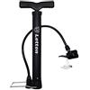 Letton Pompa da Pavimento Portatile per Bici, Pompa d'Aria per Pneumatici da Bicicletta, Mini Pompa da Pavimento, valvole Presta e Schrader reversibili 8 Bar / 120 psi, con ago a Sfera Multifunzione