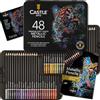 Castle Art Supplies Set di 48 Matite Metallizzate Colorate per Adulti