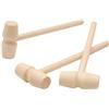 Tokaneit Martello di Legno,Utensili in Legno,Martello,Martello di Granchio,Mini Martello in Legno,Bambini Giocattolo Martello Battere,Giocattolo Fai da Te 3 Pezzi Tokaneit