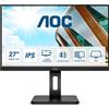 AOC Q27P2Q 27-Zoll-QHD-Monitor 27 IPS Monitor, 2560 x 1440 QHD / WQHD, 75Hz, 4ms