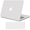 TECOOL Cover compatibile con MacBook Pro 13 Pollici Retina 2015 2014 2013 fine 2012 (A1502 A1425), Custodia Rigida Protettiva Sottile in Plastica e Copritastiera UE, Blanco Escarcha