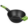BRA Prior Wok, 28 Cm, in Alluminio Pressofuso, con Rivestimento Antiaderente Teflon Classic