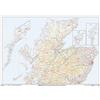 XYZ Maps North Scotland - Carta da mappa del muro del distretto