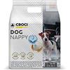 Croci Dog Nappy - Mutanda Assorbente per cani femmine, taglia L - Ø 34-48 cm, Pannolino igienico ciclo e pipi cane, Antiodore, Usa e getta, Chiusura adesiva regolabile, 10 pz