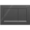 Geberit Placca Geberit Omega20 Square Nero / Cromato Lucido | 115.080.KM.1 Nero