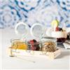Set barattoli cucina in vetro personalizzato Gaby personalizzate o neutre