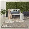 NOURISON Aloha - Tappeto per interni ed esterni, motivo floreale, 1,2 x 1,5 m, 1,2 x 1,8 m, 1,2 x 1,8 m, colore naturale