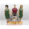 Jumajo AB4 lot 4 FIGURINES PVC diorama 1/8 eaglemoss dacia 1300 : 1 Homme + 2 femmes +