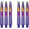 RED DRAGON Peter Wright Snakebite Nitrotech Intermediate Purple Dart Stems - 2 set per confezione (6 steli in totale)