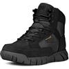 FREE SOLDIER Stivali da Uomo Ultraleggeri Stivali da Lavoro Tattici Militari 6 inch High-Tops Stivali da Neve Traspiranti Traspiranti per Camminare a Piedi (Marrone 43 EU)