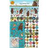 Paper Projects The Gruffalo Mega Sticker Pack | Tre tipi di adesivi (circa 150 totali) | riutilizzabili su superfici non porose, blu, 29,7 cm x 21 cm