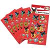 Paper Projects 01.70.15.043 Bing Party Bag Stickers (6 fogli), rosso, 12,5 cm x 7,5 cm
