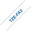 BROTHER Nastri compatibile con Brother TZE-FA3 - blu su bianco - 3 metri - 12 MM