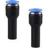 CNCTEC Raccordi di riduzione pneumatica su attacco per tubo IQS, set da 2 pezzi da 12 mm a 8 mm/12 - 8 mm