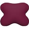 Edda Lux Federa adatta al Tempur Ombracio cuscino, 60/56 x 50/48 cm, in morbido jersey 100% cotone per cuscino ergonomico a forma di farfalla, Borgogna