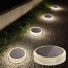 Lacasa 4 Pezzi Lampade Solari da Giardino LED Luci Solari da Esterno, Bianco 4000K Lampada Solare Luci per Sentieri, Auto On/Off IP68 Impermeabile per Terra Ponte Passo Vialetto Scale Cortile