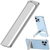 Kinizuxi Porta Telefono Scrivania, Alluminio Verticale e Orizzontale Supporto Smartphone, Angolo Regolabile Porta Telefono Scrivania Compatibile con iPhone Samsung Huawei -d'argento
