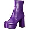 LAMODA Making Moves, Stivale alla Caviglia Donna, Pu Viola, 37 EU