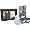 DesignEtte Taglia M, Kit Paesaggio Rurale, Indaco e Baby Blue