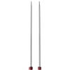 KnitPro Maglia PRO Nova 15 cm x 40 mm Cava fine Brillante per Letto Singolo con Tessitura in Ottone Metallo, Argento