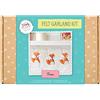 Simply MAKE Kit per realizzare ghirlande di volpe in feltro, decorazione autunnale da appendere, ideale per adulti e adolescenti, ghirlanda di volpe aggiungerà accenti carini alla tua decorazione
