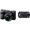 Sony Alpha 6400L - Kit Fotocamera Digitale Mirrorless con Obiettivo Intercambiabile SELP 16-50mm, Sensore APS-C, Video 4K HDR, Nero & SEL-55210B - Obiettivo con Zoom 55-210mm F4.5-6.3