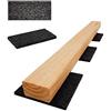 My Plast my-plast TP-100-50-8-100, Nero, 100 x 50 x 8 mm Menge: 100 Stück