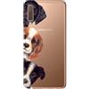 Mixroom - Cover Custodia Case in TPU Silicone Morbida per Samsung Galaxy A7 2018 Fantasia Cuccioli di Cane T507