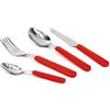 UNICA SET 24 POSATE - FORCHETTA - COLTELLO - CUCCHIAIO - CUCCHIAINO (ROSSO)