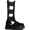 LAMODA Gloomy Days, Stivale alla Caviglia Donna, in camoscio Nero, 38 EU