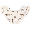 Lässig Bavaglino sciarpa triangolare 2 pezzi. Bottone a pressione reversibile in cotone biologico/Baby Bandana Little Mateys royal blue