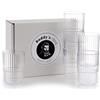 Buddy´s Bar Buddy's Bar - Set di 6 bicchieri in plastica Tritan di alta qualità, 0,4 litri, senza BPA, impilabili, infrangibili, riutilizzabili e lavabili in lavastoviglie, 400 ml