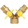 Soytich Splitter Y 2 vie per tubi di ingresso, 1/2' AG per 2 connettori (YV08)