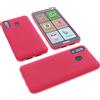 foto-kontor Custodia Compatibile con cellulari Brondi Amico Smartphone XL Nero Cover in Gomma TPU di Colore Rosso