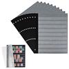 Prophila Collection 10 Classificatori Bifacciali Prophila Pagine 9 Strisce Trasparenti in cartoncino Nero